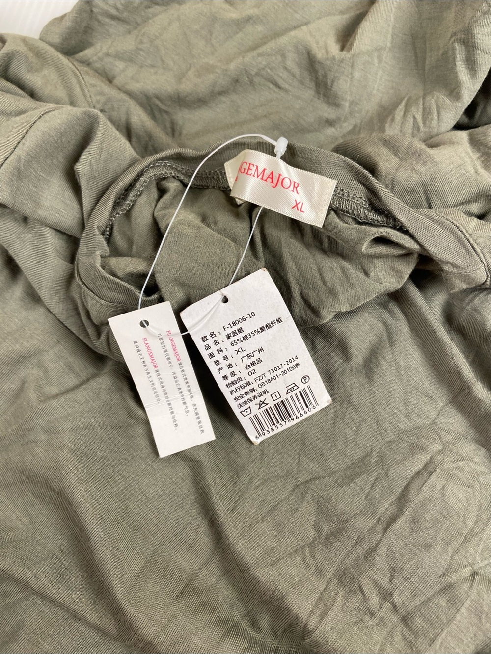 FLANGEMAJOR Olive Green Short Sleeve T-Shirt Dress XL NWT - Picture 2 of 7